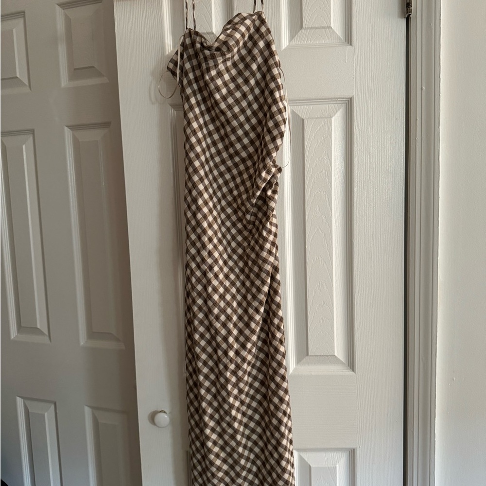Zara checkered dress